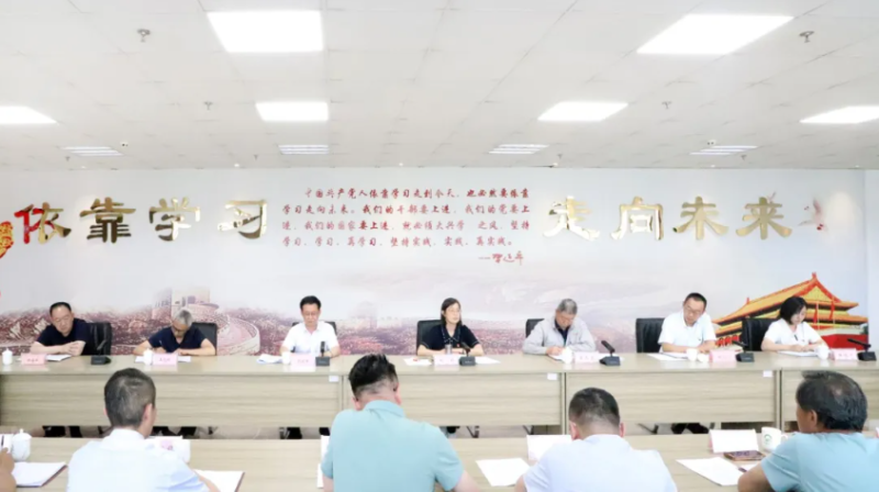 集团党委书记为党员辅导干部讲授学习教育专题党课
