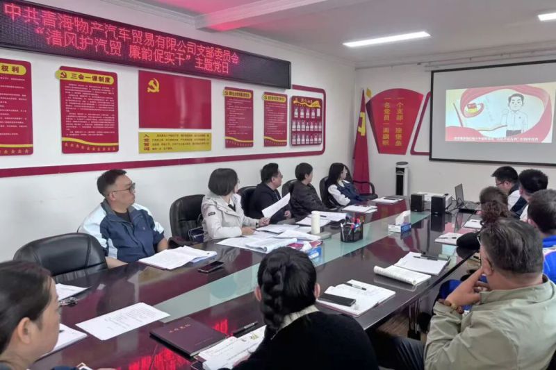 汽贸公司党支部进行主题党日活动
