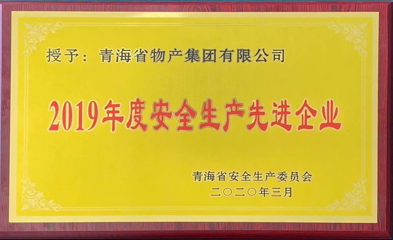2019年度安全出产先进企业