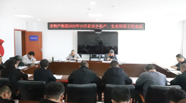 省森林舞会官网集团召开2025年10月份安全出产、、生态环保工作会议